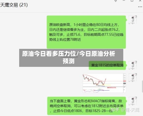 原油今日看多压力位/今日原油分析预测-第2张图片