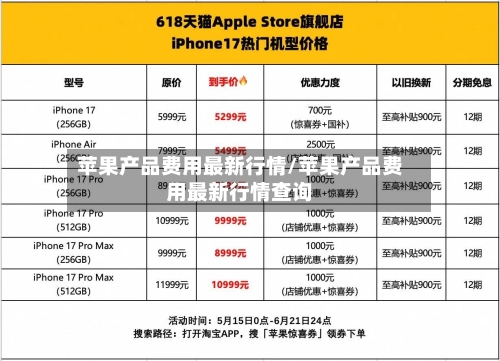 苹果产品费用最新行情/苹果产品费用最新行情查询-第3张图片