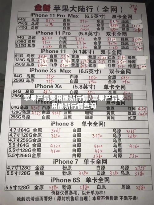 苹果产品费用最新行情/苹果产品费用最新行情查询