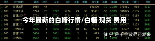 今年最新的白糖行情/白糖 现货 费用-第3张图片