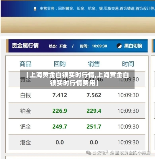 【上海黄金白银实时行情,上海黄金白银实时行情费用】-第3张图片
