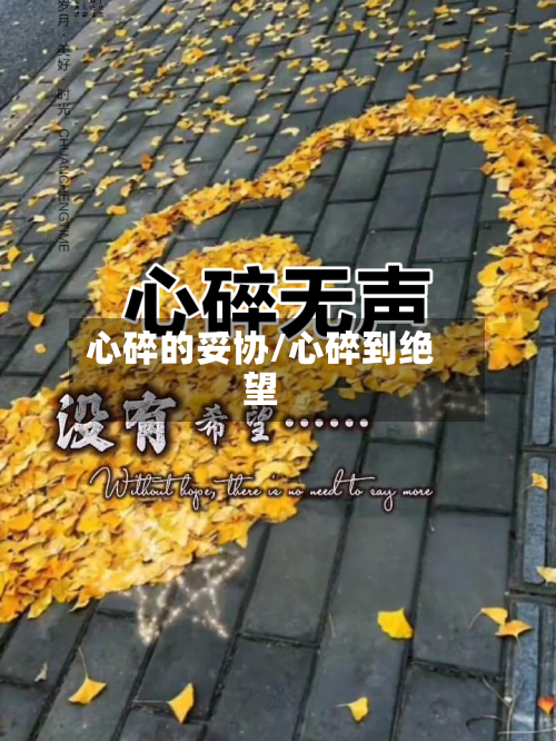 心碎的妥协/心碎到绝望