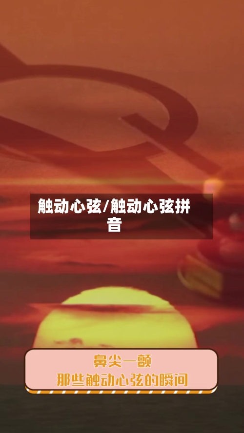触动心弦/触动心弦拼音-第3张图片