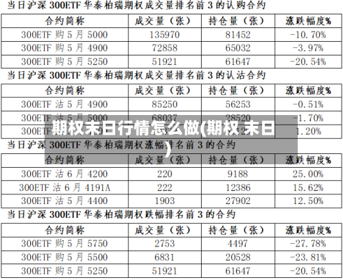 期权末日行情怎么做(期权 末日)-第2张图片
