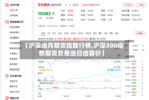 【沪深当月期货指数行情,沪深300指数期货交易当日结算价】-第2张图片