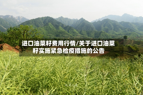 进口油菜籽费用行情/关于进口油菜籽实施紧急检疫措施的公告